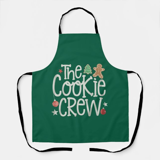 Delantal Feliz Navidad The Cookie Crew Navidad Coincidente (Anverso)