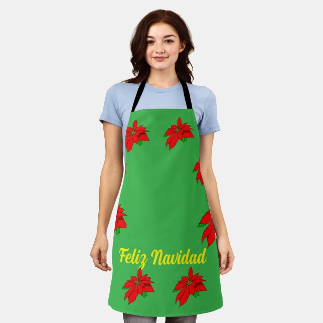 Delantal Feliz Navitad Navidades Apron (Gastado)