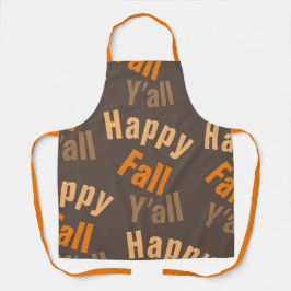 Delantal Feliz otoño y otoño saludo al sur