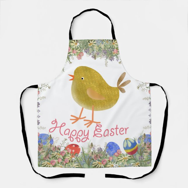 Delantal Feliz Pascua  (Anverso)