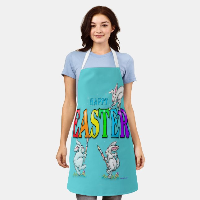 Delantal Feliz Pascua (Gastado)