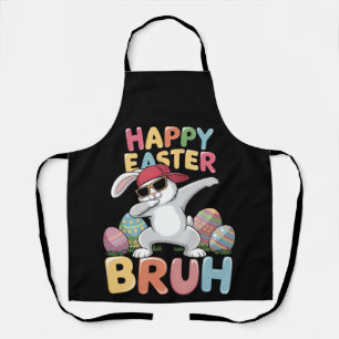Delantal Feliz Pascua Bruh Hermano Conejo Divertido Haciend