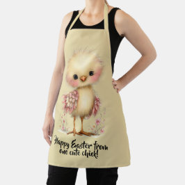 Delantal Feliz Pascua de parte de un pollito lindo!