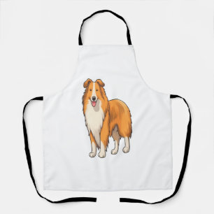 Delantal Feliz Personalizado Rough Collie