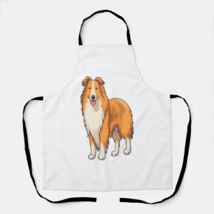 Delantal Feliz Personalizado Rough Collie