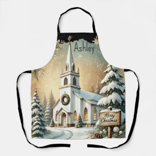 Delantal Feliz regalo de Navidad Apron