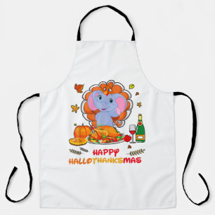 Delantal Feliz regalo de regalo para Elephant Bebiendo vino