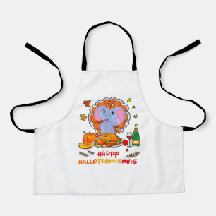 Delantal Feliz regalo de regalo para Elephant Bebiendo vino