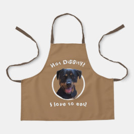 Delantal Feliz Rottweiler Apron, amante de la familia