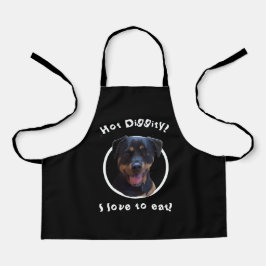 Delantal Feliz Rottweiler Apron, amante de la familia