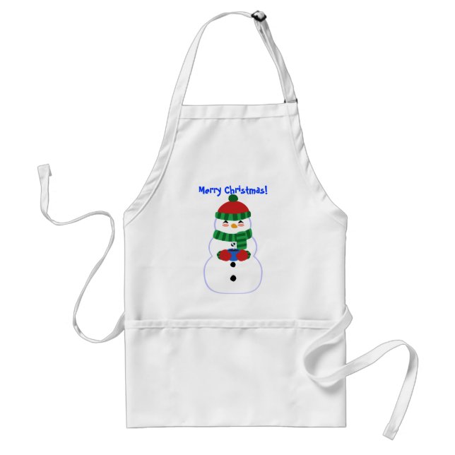Delantal Feliz Snowman Apron (Frente)