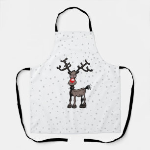 Delantal Feliz Stressmas con Rudolph
