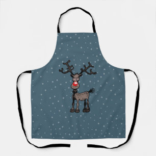 Delantal Feliz Stressmas con Rudolph