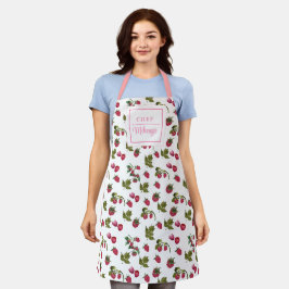 Delantal Femeninas personalizadas de la Raspberry Cute