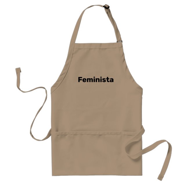 Delantal Feminista feminista en español simple y moderno (Frente)