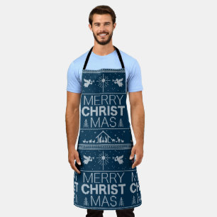 Delantal Feo Merry CRIST mas Sweater Cristo cristiano Dios