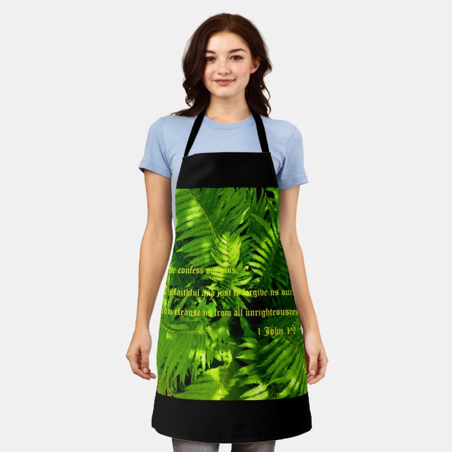 Delantal Ferinos, 1 Juan 1:9 (Gastado)