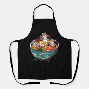 Delantal Ferret Ramen Noodles Anime Kawaii Otaku J japonés