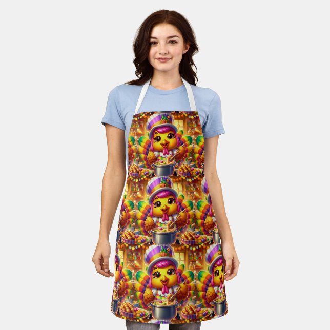 Delantal Festive Thanksgiving (Holiday) (Gastado)