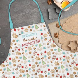 Delantal Festividad con estampado de Navidades de niños de