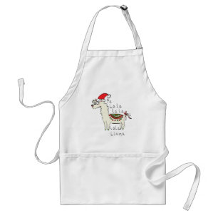 Delantal Festividad de los Navidades de Llama Cute