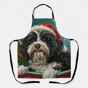 Delantal Festividad de los Navidades tibetanos de perros te