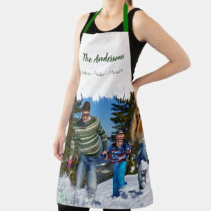 Delantal Festividad de Navidades personalizados de foto Per
