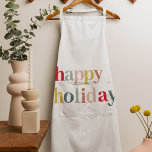 Delantal Festividad feliz de color moderno<br><div class="desc">Festividad feliz de color moderno</div>
