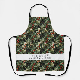 Delantal Festividad tradicional del Holly Verde