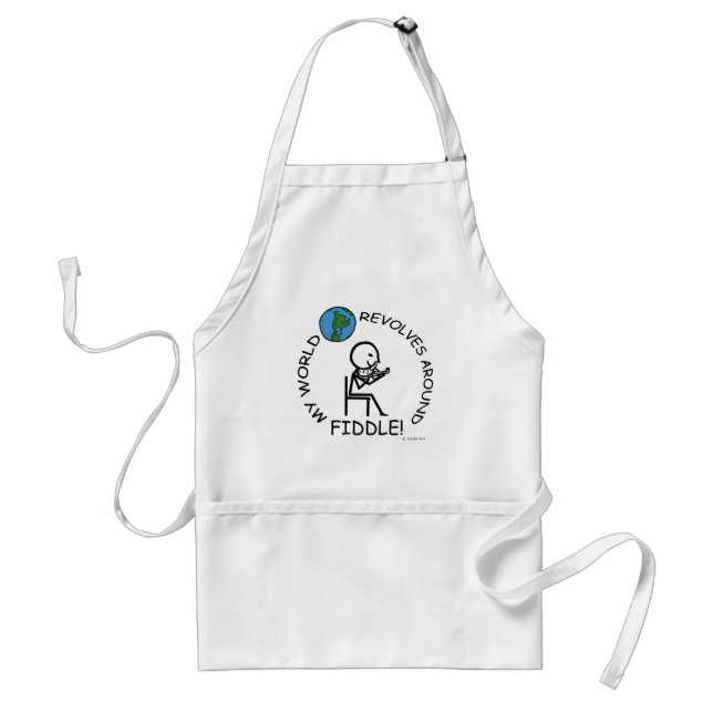 Delantal Fiddle - El mundo gira (Frente)