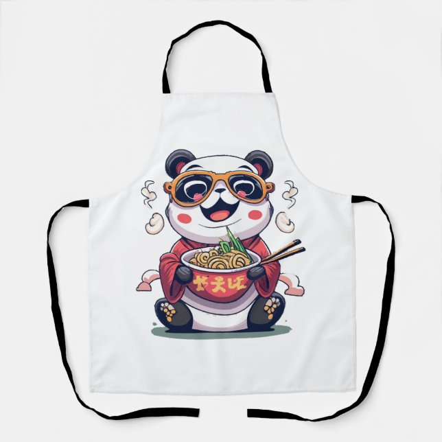 Delantal Fideos de Panda (Anverso)