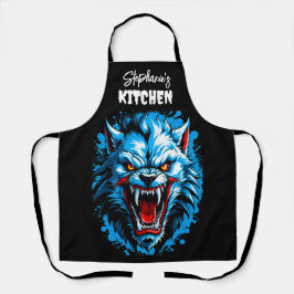 Delantal Fierce Blue Werewolf
