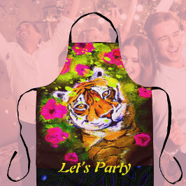 Delantal Fiesta Apron Tiger Vamos a Fiesta a imprimir todo 