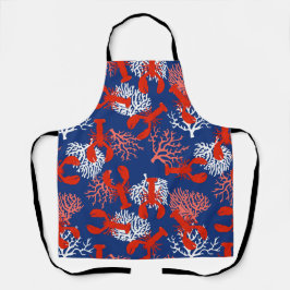 Delantal Fiesta de Boil de Lobster Pattered