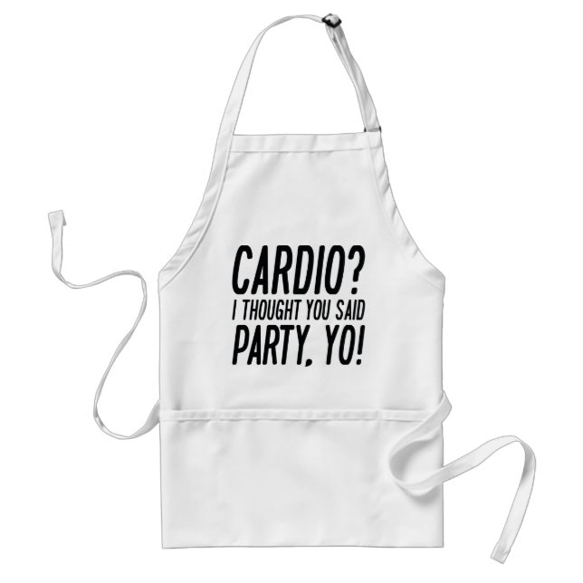 Delantal Fiesta de cardio yo (Frente)