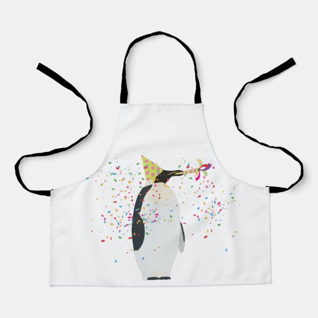 Delantal Fiesta de pingüinos - Animales con Fiesta (Anverso)