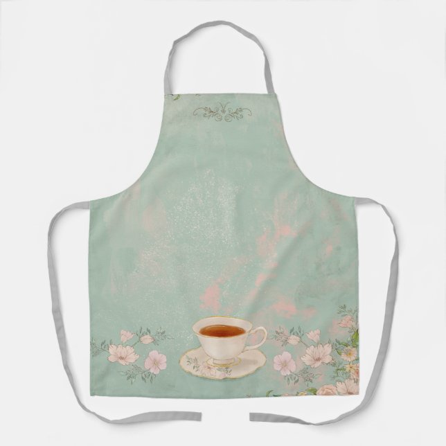 Delantal Fiesta del Té Shabby Chic (Anverso)