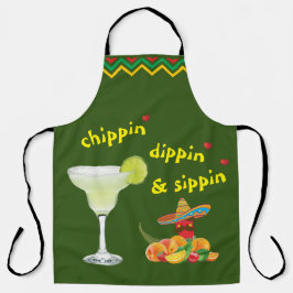 Delantal Fiesta mexicana Margarita Fruit Pepper