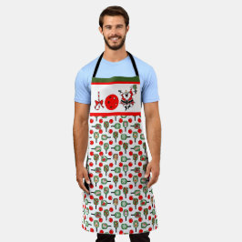 Delantal Fiesta Santa Paddles Navidades de la Alegría del B