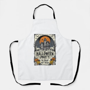Delantal Fiesta Vintage de Halloween Sin Trucos Solo Golosi