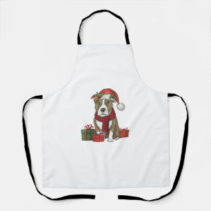 Delantal Fiestas de los Navidades norteamericanos de Pitbul