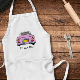 Delantal Figaración Pink Figaro Car Name Garage Apron