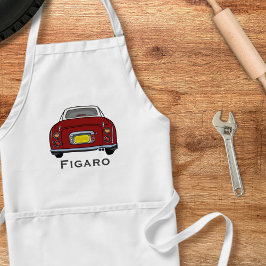 Delantal Figaración Red Figaro Car Nombre Garage Apron
