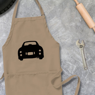 Delantal Figaro Coche Silhouette Garage Apron