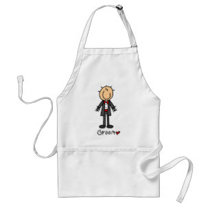 Delantal Figura camisetas y regalos del palillo del novio