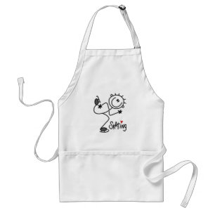 Delantal Figura simple camisetas y regalos del palillo del