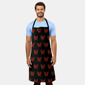 Delantal Filigree Heart And Daggers