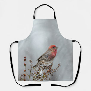 Delantal Finca de casa en nieve - Fotografía original