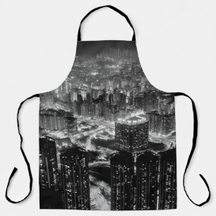 Delantal Fine art photography of Hong Kong city in contrast