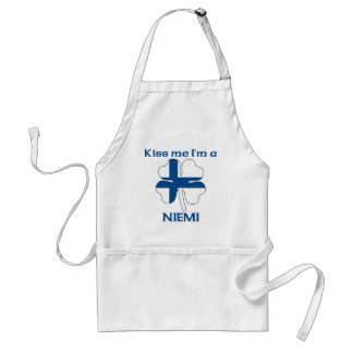 Delantal Finlandeses personalizada me besan que soy Niemi